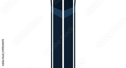 Ski Poles on White Background.