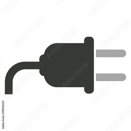 Electrical Plug Vector Illustration - Power and Connection Concept