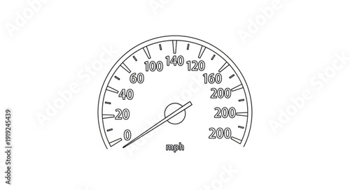 Speedometer Dashboard Instrument Panel Gauge.