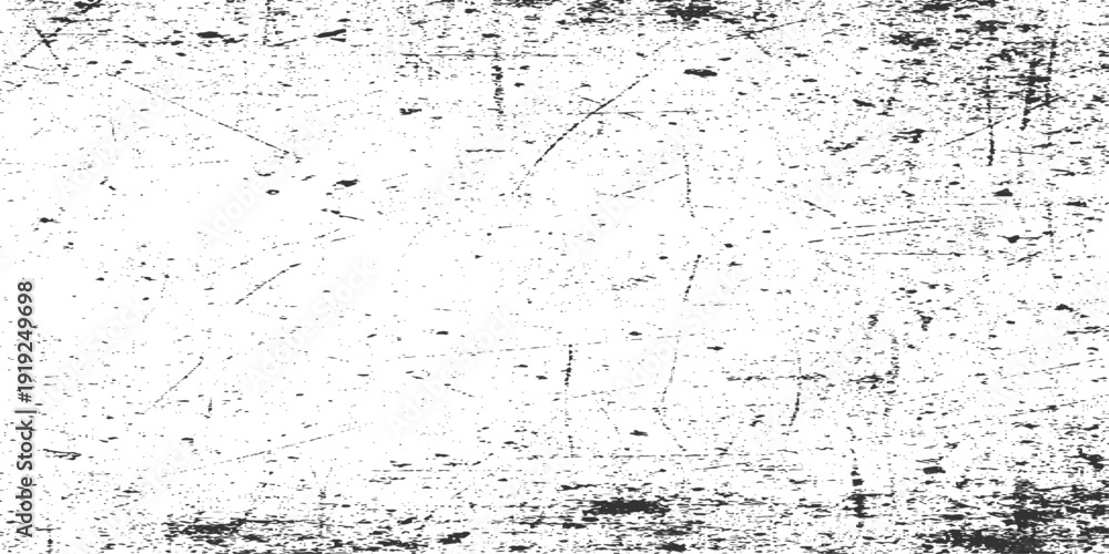 Fototapeta premium Abstract Black and White Grunge Dust Texture Vector Illustration Distressed Digital Background, Modern High-Tech Design, Rough Noise Overlay for Graphic Design.