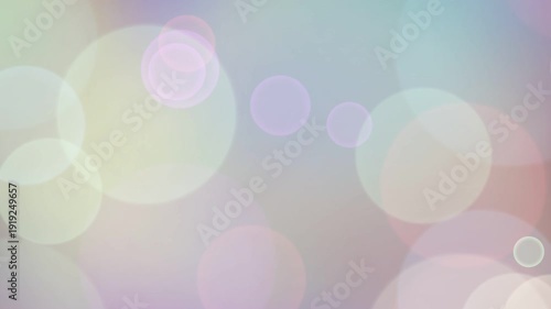 Soft Focus Pastel Colored Circles Background.