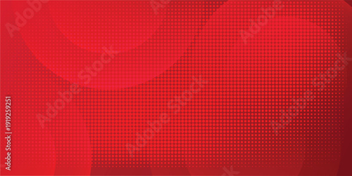 Red Halftone Abstract Background With Circular Dotted Pattern and Modern Graphic Design eps10