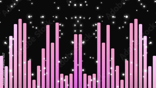 Futuristic Neon Audio Equalizer 4K Sound Wave Motion Background