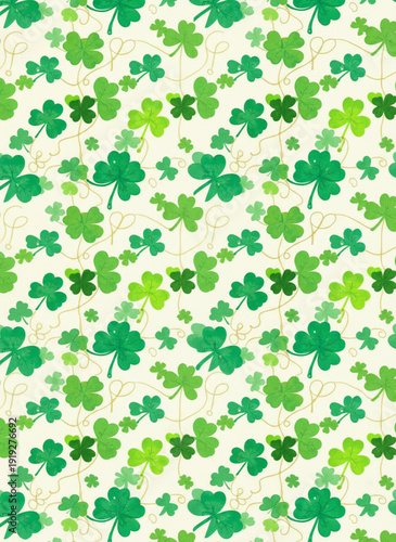 seamless shamrock pattern