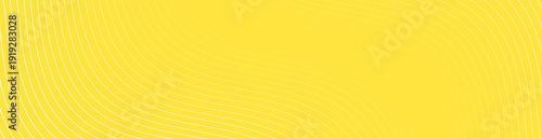 Abstract background with lines and waves. Web banner size. Element for design isolated. Vector background for brochure, flyer, poster. Yellow and white gradient