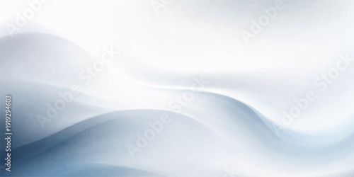 Abstract blue silk background with a frozen winter texture of white frost and crystal ice patterns under a cold snowy sky