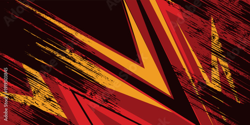 Abstract Red Sports Background Vector. International Sports Day Banner Illustration