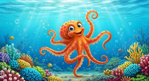 octopus in the sea