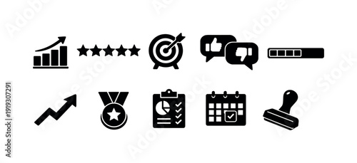 Animal, wildlife silhouette icon set. Nature, creatures, wildlife icons collection