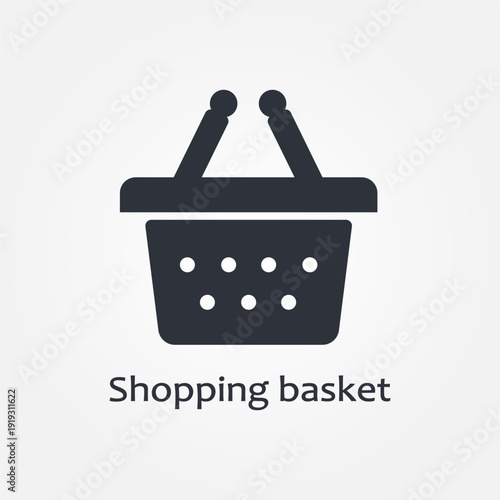 shopping basket icon symbol illustration vector eps10 logo template design pattern seamless bright minimal design flat design realistic style simple design modern design