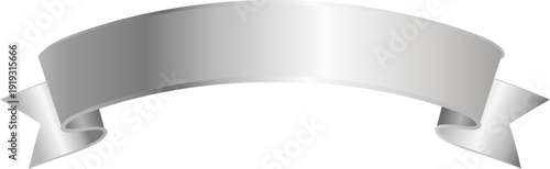Silver Ribbon Banner Graphic