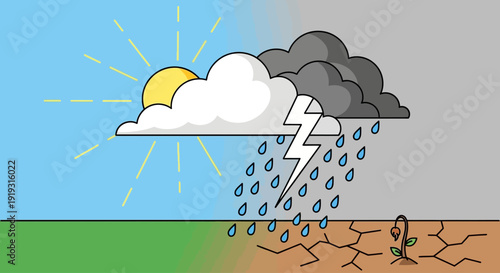 Celebrating World Meteorological Day with Storm, Weather, Climate, Rain, Forecast