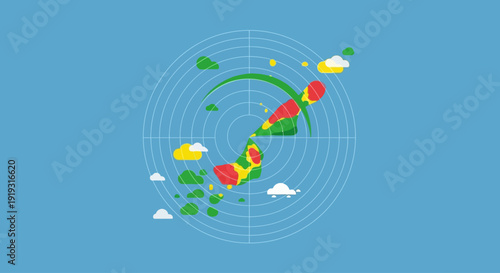 Celebrating World Meteorological Day with Weather Forecast Maps and Symbols