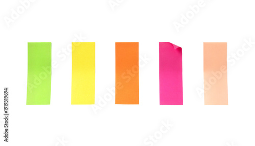 Foto Texture of colorful stick-type sticky notes