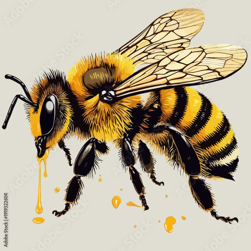 honey bee design very cool