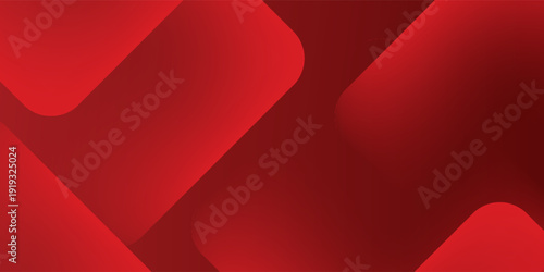 Abstract blue background with glowing geometric lines. Modern red gradient square shape design. Futuristic technology concept. Suit for brochure, corporate, website, poster, banner, cover modern