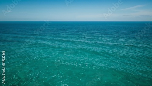 Calm Ocean Aerial Landscape