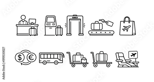 Shopping, e-commerce solid icon set. Retail, online store, shopping cart graphics