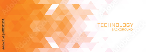 Technology Abstract Background Overlay Collection with Orange Gradient Featuring Geometric Triangles, Motion Depth, and Modern Innovation Design for Digital, Futuristic, and Creative Graphics