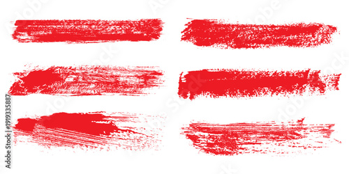 Brush stroke set isolated on white background.Collection of brush stroke for black ink paint, grunge backdrop, dirt banner,watercolor design and dirty texture.Creative art concept, vector illustration