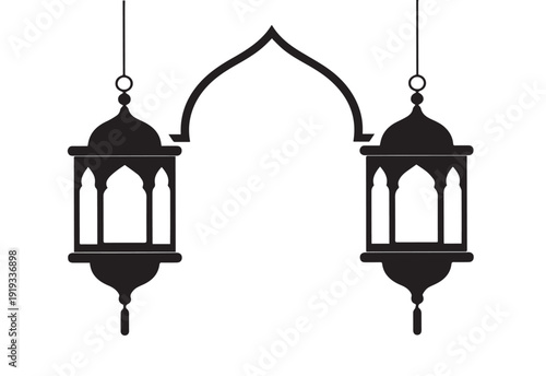 vector illustration of a lantern