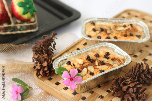 Canvas Print Klappertaart, a Dutch-influenced Indonesian coconut tart originating from Manado, North Sulawesi