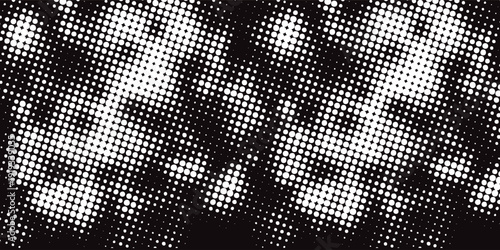 Comic background. Pattern with circles, halftone dotted backdrop. Radiating from the center starburst