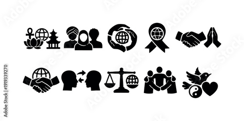 Finance, banking flat icon set. Money, investment, currency flat icons collection