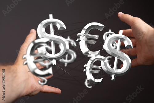 Abstract finance concept wi...