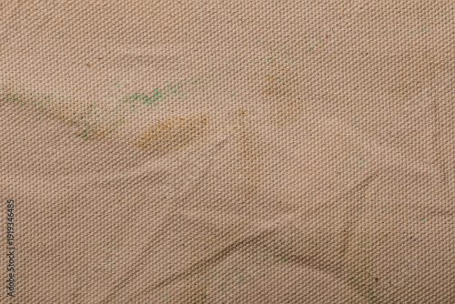 Close-up of a beige canvas ...