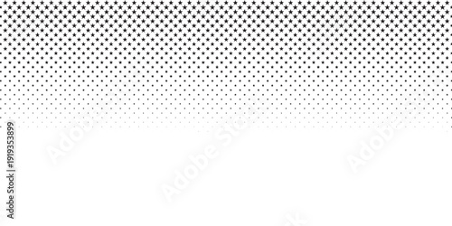 Dotted halftone gradient texture. Vanishing polka dot background.