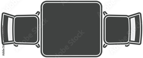 Dining table vector illustration 