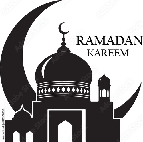 Abstract black and white image featuring a partial building silhouette