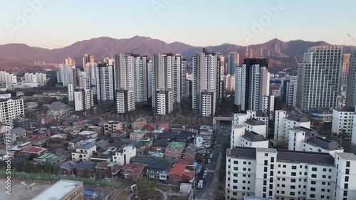 과천 관악산과 도심전경 