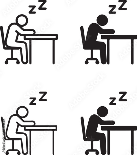 Isolated Office Nap Time Graphic, Office Nap Time Graphic design, Office Nap Time Graphic illustration, Office Nap Time Graphic vector, workplace rest poster