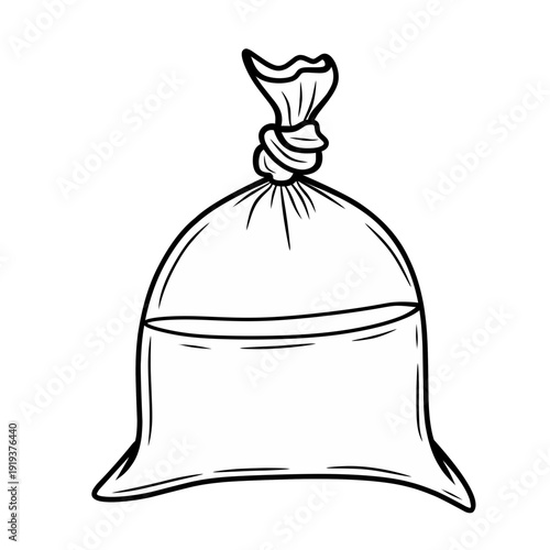 Line Water on plastic bag