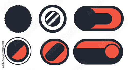 Velcro Patch Line dynamic smooth tone illustration