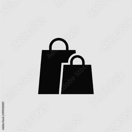 shopping bag icon for retail and ecommerce business