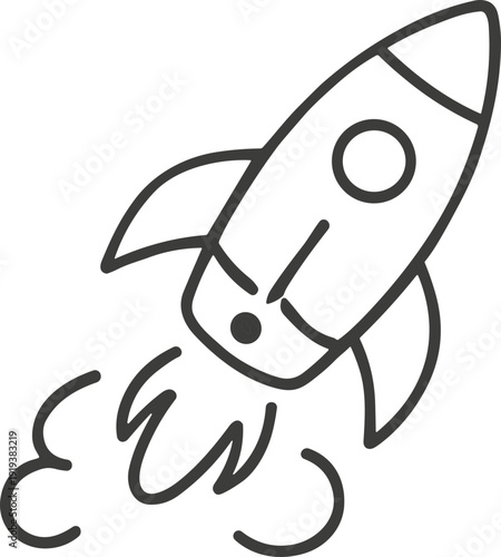 Simple Rocket Launching Upwards