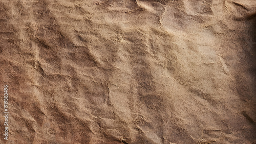 Old brown crumpled paper texture background. Vintage wallpaper. 