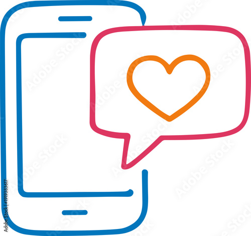 Smartphone Message With Heart