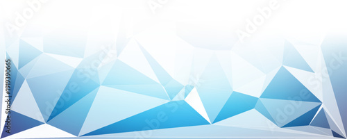 Geometric blue ice texture background