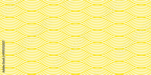  Seamless pasta background with wavy spaghetti lines. Abstract noodle vector pattern for Italian cuisine, culinary wallpaper, restaurant menu, food poster, packaging design and decorative template