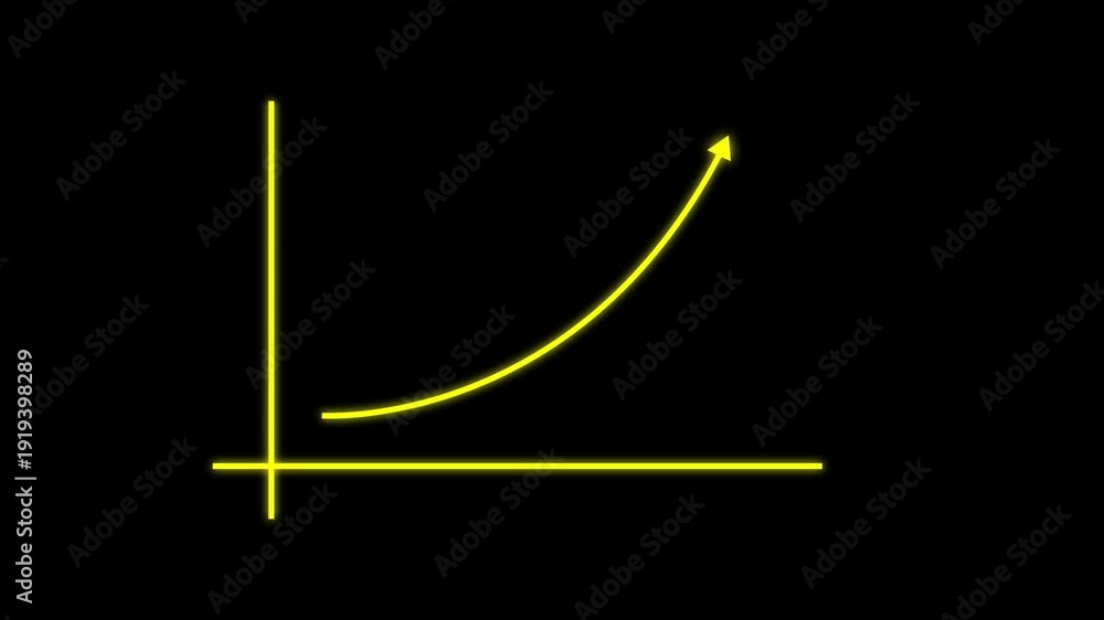 Motion animated footage. Statistics bars columns growth, arrow up ...