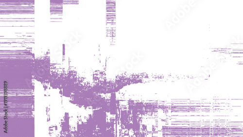 Purple grunge texture with distressed lines and abstract shapes on transparent background