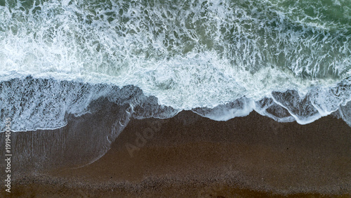 Wallpaper Mural Cinematic drone footage of waves crashing on the shore. Torontodigital.ca