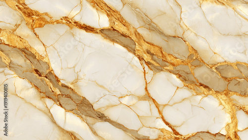 White marble stone texture with golden veins pattern for luxury interior design background
