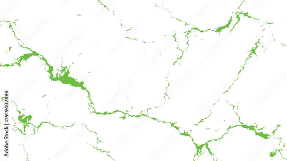 Fototapeta premium Green abstract network pattern on transparent background illustration design element