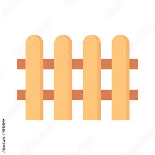 Wooden Fence Illustration Vector Set