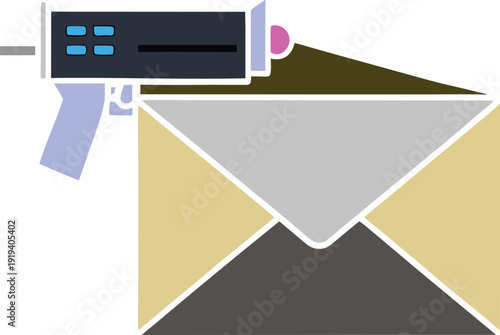 Vector illustration of a credit card icon for business and technology design